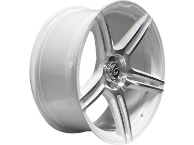 G-Line Alloys G5086 Gloss White Machined Wheel; 20x9.5; 20mm Offset (08-23 RWD Challenger, Excluding SRT Demon, SRT Hellcat & SRT Jailbreak)