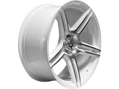 G-Line Alloys G5086 Gloss White Machined Wheel; 20x9.5 (08-23 RWD Challenger, Excluding SRT Demon, SRT Hellcat & SRT Jailbreak)
