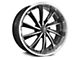 G-Line Alloys G0016 Gloss Black Machined Wheel; 22x9.5 (11-23 RWD Charger, Excluding Widebody)