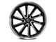 G-Line Alloys G0016 Gloss Black Machined Wheel; 22x9.5 (11-23 RWD Charger, Excluding Widebody)