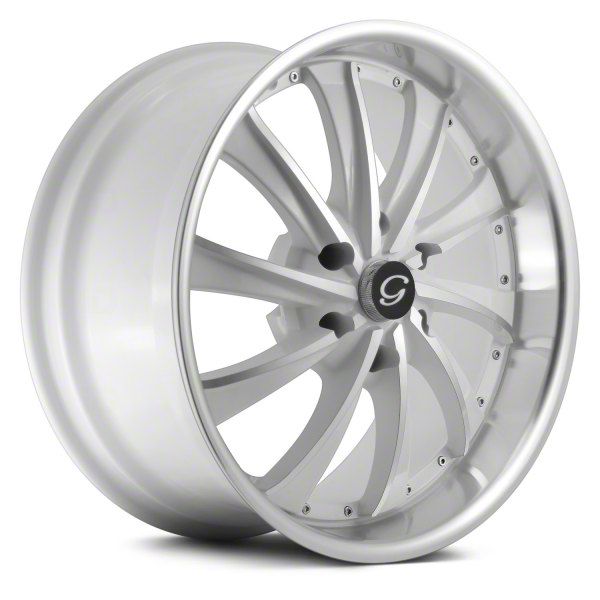 GLine Alloys Charger G0016 White Machined Wheel; 22x9.5