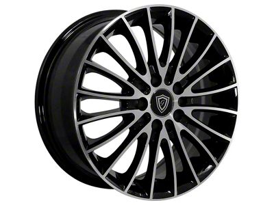 G-Line Alloys G0078 Gloss Black Machined Wheel; 18x8 (21-24 Mustang Mach-E, Excluding GT)