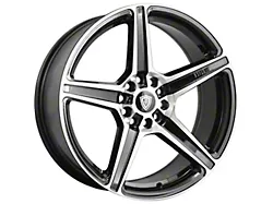 G-Line Alloys G5067 Gloss Black Machined Wheel; 18x8 (21-24 Mustang Mach-E, Excluding GT)