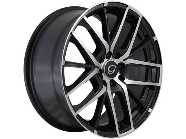 G-Line Alloys G0029 Gloss Black Machined Wheel; 18x8 (15-23 Mustang EcoBoost w/o Performance Pack, V6)