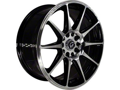 G-Line Alloys G0051 Gloss Black Machined Wheel; 18x8.5; 35mm Offset (15-23 Mustang EcoBoost w/o Performance Pack, V6)