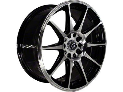 G-Line Alloys G0051 Gloss Black Machined Wheel; 18x8.5 (15-23 Mustang EcoBoost w/o Performance Pack, V6)