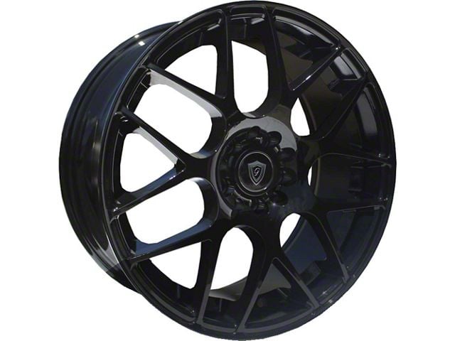 G-Line Alloys G0056 Gloss Black Wheel; 18x8 (15-23 Mustang EcoBoost w/o Performance Pack, V6)
