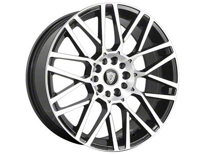 G-Line Alloys G1019 Gloss Black Machined Wheel; 18x8 (15-23 Mustang EcoBoost w/o Performance Pack, V6)