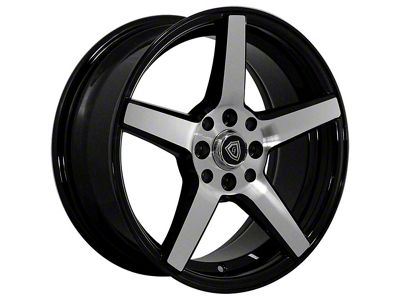 G-Line Alloys G5109 Gloss Black Machined Wheel; 18x8; 35mm Offset (15-23 Mustang EcoBoost w/o Performance Pack, V6)