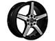 G-Line Alloys G5109 Gloss Black Machined Wheel; 18x9.5 (15-23 Mustang EcoBoost w/o Performance Pack, V6)