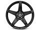 Forgestar CF5 Monoblock Piano Black Wheel; Rear Only; 19x10 (15-23 Mustang GT, EcoBoost, V6)