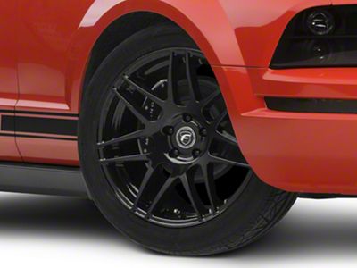 Forgestar F14 Monoblock Piano Black Wheel; 19x9 (05-09 Mustang)