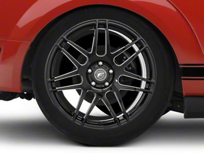 Forgestar F14 Monoblock Deep Concave Piano Black Wheel; Rear Only; 20x11 (05-09 Mustang)