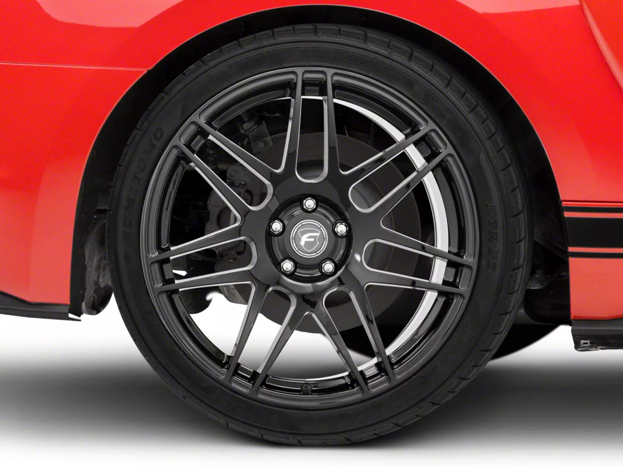 正規品G/FORE ブラック しん Forgestar Mustang F14 Monoblock Piano Black Wheel; Rear Only