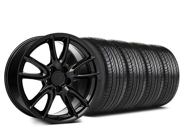 19x8.5 Track Pack Style Wheel & Pirelli All-Season P Zero Nero Tire Package (05-14 Mustang)