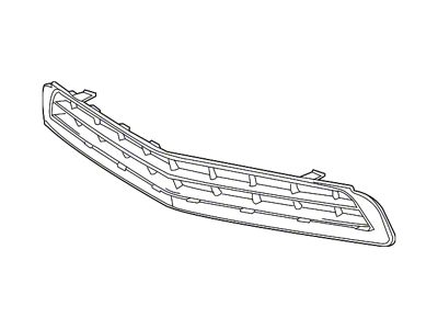 GM Bumper Cover Grille; Front; Without Tow Hook (14-15 Camaro)