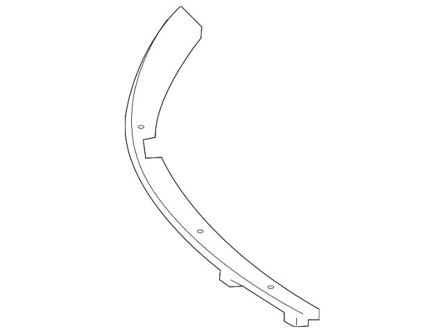 GM Bumper Cover Molding; Front Right Upper; ZL1 Package (16-24 Camaro)