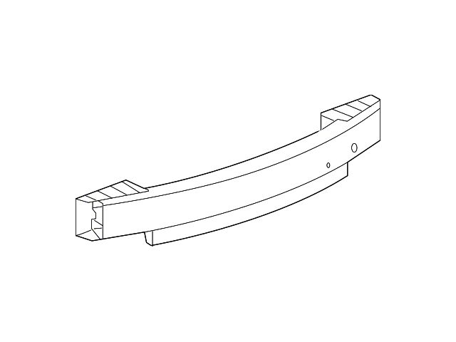 GM Bumper Cover Reinforcement; Rear; Without Tow Hook (10-15 Camaro)