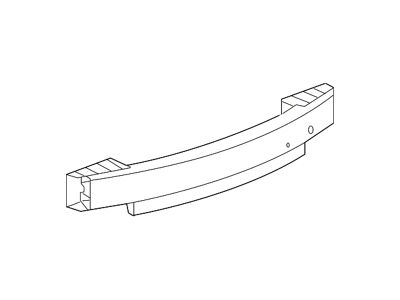 GM Bumper Cover Reinforcement; Rear; Without Tow Hook (10-15 Camaro)