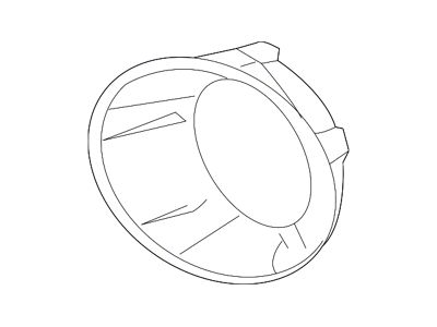 GM Bumper Insert; Front Right; Fog Lamp Bezel; Without Tow Hooks (14-15 Camaro)