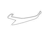 GM Bumper Insert; Front Right; Outer Grille Bezel (2019 Camaro)