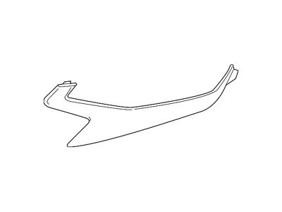 GM Bumper Insert; Front Right; Outer Grille Bezel (2019 Camaro)