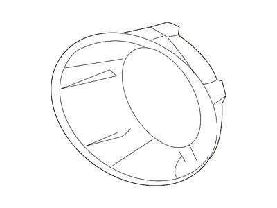 GM Bumper Insert; Front Left; Fog Lamp Bezel; With Fog Lamps (10-13 Camaro)