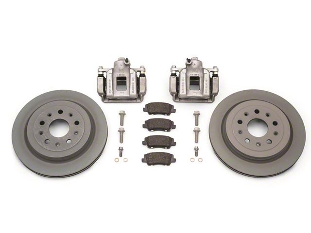 Drag Racing Rear Brakes GM Camaro Drag Race Rear Brake Kit; Natural Calipers 84396515 (16-23 ...