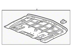 GM Engine Cover; Lower (16-24 Camaro)