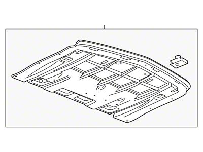 GM Engine Cover; Lower (16-24 Camaro)