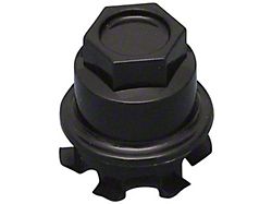 GM Factory Style Lug Nut Cover; Black (93-02 Camaro)