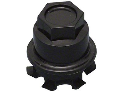 GM Factory Style Lug Nut Cover; Black (93-02 Camaro)