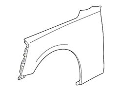 GM Front Fender; Passenger Side (16-24 Camaro, Excluding ZL1)