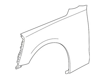 GM Front Fender; Passenger Side (16-24 Camaro, Excluding ZL1)