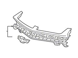 GM Grille; Without RS Package; Assembly (16-18 Camaro)