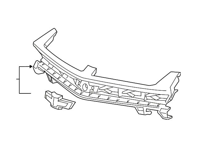GM Grille; Without RS Package; Assembly (16-18 Camaro)