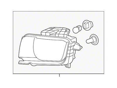 GM Halogen Headlight; Passenger Side (10-13 Camaro w/ Factory Halogen Headlights)