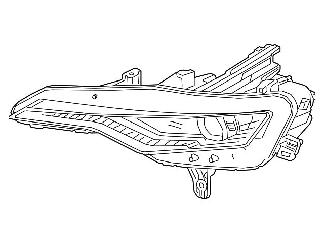 GM LED Headlight; Driver Side (19-24 Camaro w/ Factory LED Headlights)