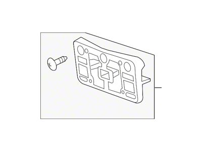 GM License Plate Bracket; Front (19-24 Camaro)