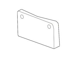 GM License Plate Bracket; Front (10-14 Camaro)