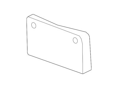 GM License Plate Bracket; Front (10-14 Camaro)