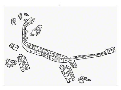 GM Radiator Support; Upper Tie Bar Assembly (16-24 Camaro)