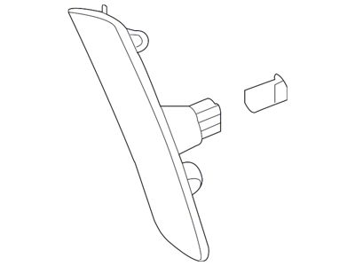 GM Side Marker Light Assembly; Rear Left (16-24 Camaro)