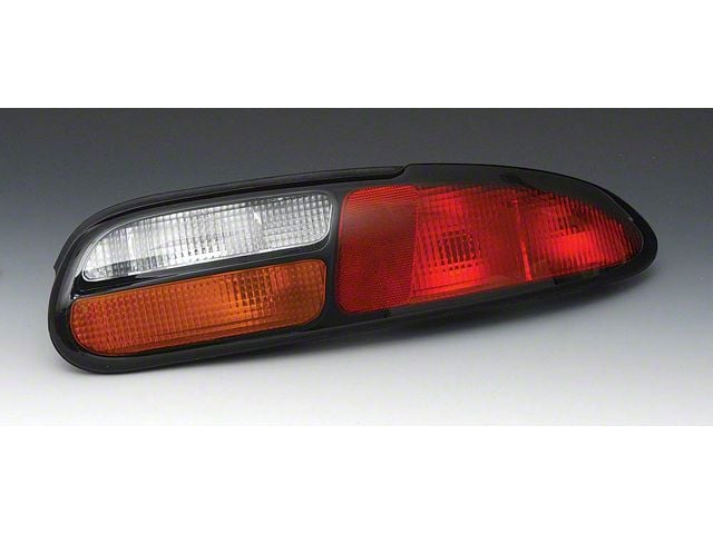 GM Tail Light; Black Housing; Red/Clear/Amber Lens; Passenger Side (97-02 Camaro)