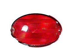 GM European Style Tail Light; Black Housing; Red and Clear Lens; Passenger Side (97-04 Corvette C5)