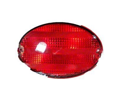GM European Style Tail Light; Black Housing; Red and Clear Lens; Passenger Side (97-04 Corvette C5)