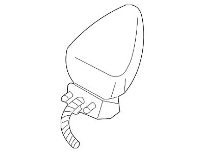 GM Power Heated Mirror; Driver Side (97-04 Corvette C5)