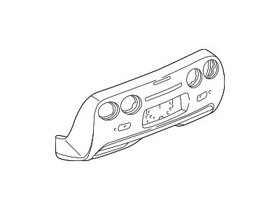 GM Rear Bumper Cover; Unpainted (97-04 Corvette C5)