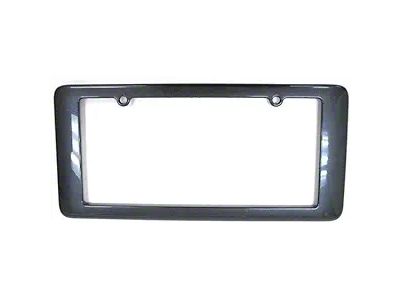 GM Rear License Plate Frame; Cyber Gray (05-13 Corvette C6)