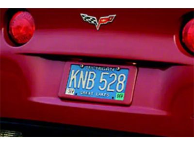GM Rear License Plate Frame; Millennium Yellow (05-13 Corvette C6)